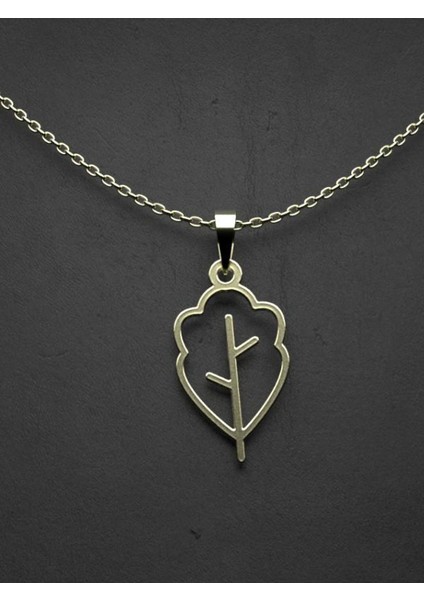 14 Ayar Altın Yaprak Kolye Ucu 0.5 Gr, KC15896 Kodlu