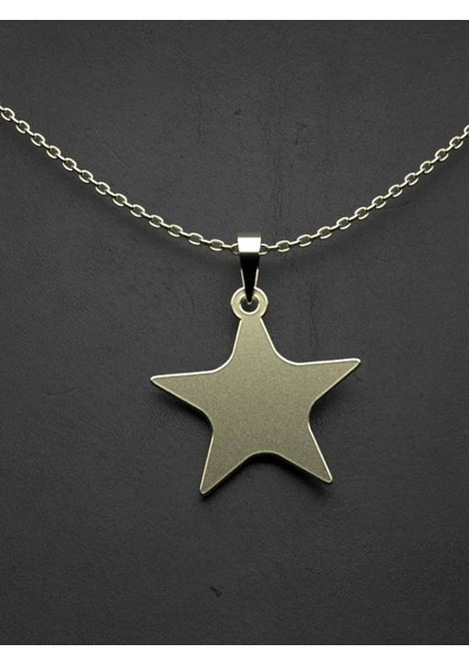 14 Ayar Altın Yıldız Kolye Ucu 0.5 Gr, KC15408 Kodlu