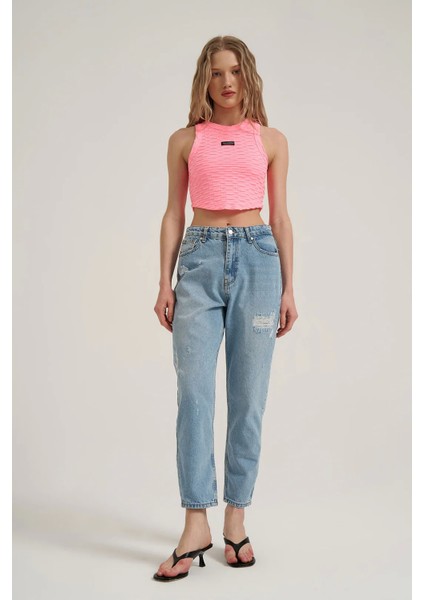 Etiket Detaylı Atlet Pembe fiyatları