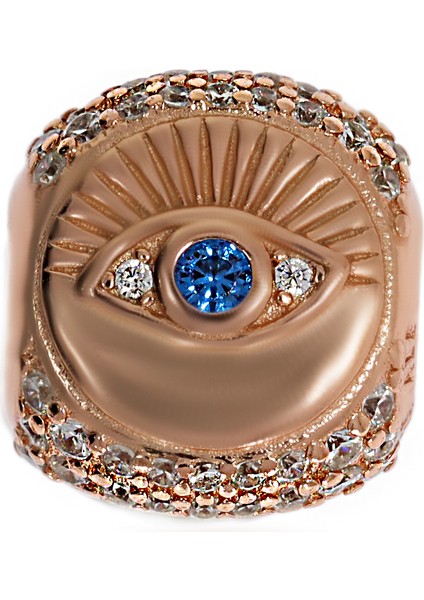 Kadın 3 Yüzlü Şans Temalı Gümüş Charm