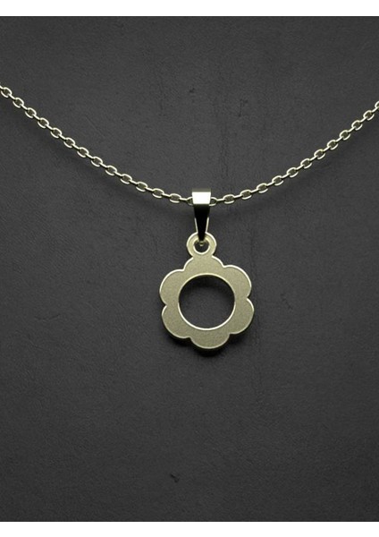 14 Ayar Altın Çiçek Kolye Ucu 0.5 Gr, KC14409 Kodlu