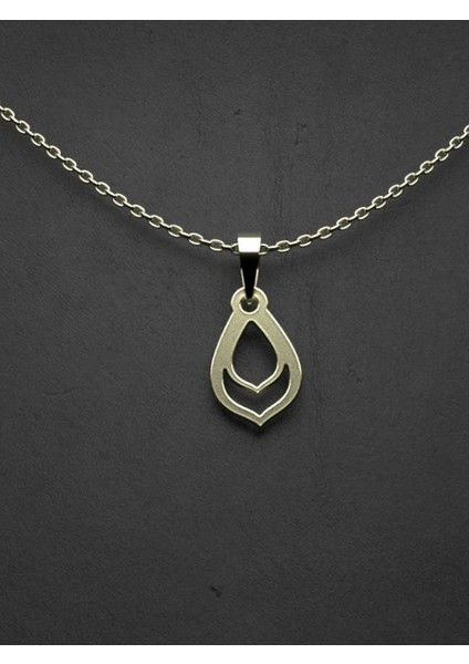 14 Ayar Altın Gözyaşı Damlası Kolye Ucu 0.5 Gr, KC12301 Kodlu