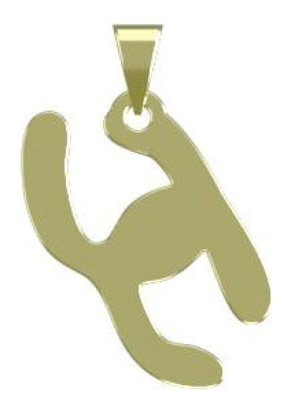 14 Ayar Altın Geometrik Kolye Ucu 0.5 Gr, KC16103 Kodlu