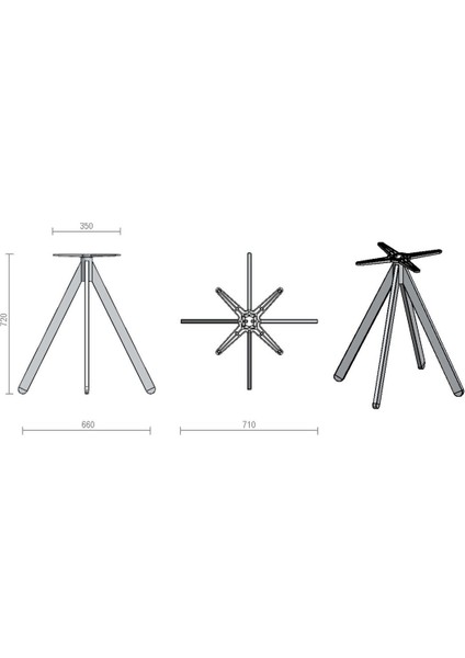 Iç ve Dış Mekan Uyumlu Alüminyum Masa Sandalye Seti