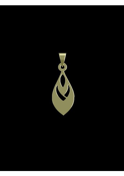 14 Ayar Altın Gözyaşı Damlası Kolye Ucu 0.5 Gr, KC10500 Kodlu