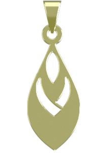 14 Ayar Altın Gözyaşı Damlası Kolye Ucu 0.5 Gr, KC10500 Kodlu