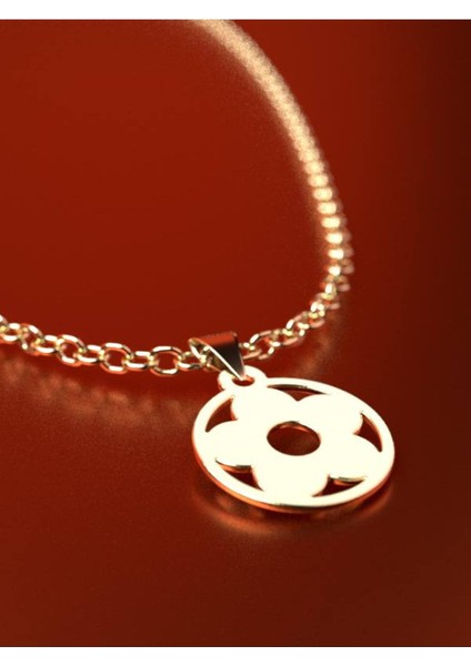 14 Ayar Altın Çiçek Kolye Ucu 0.5 Gr, KC11010 Kodlu fırsatları