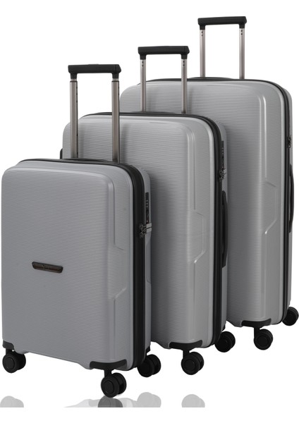 V2408 Policarbon Valiz Siyah Set