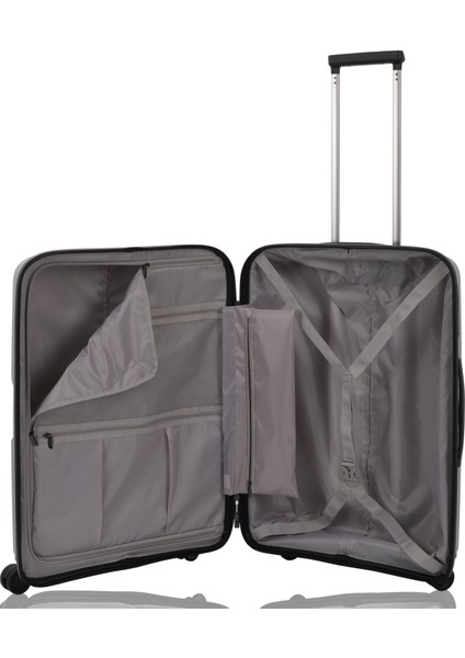 V2408 Policarbon Valiz Siyah Set