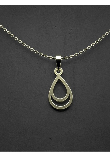 14 Ayar Altın Gözyaşı Damlası Kolye Ucu 0.5 Gr, KC11205 Kodlu