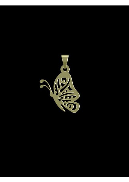 14 Ayar Altın Kelebek Kolye Ucu 0.5 Gr, KC11392 Kodlu