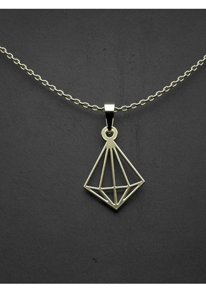 14 Ayar Altın Elmas Kolye Ucu 0.5 Gr, KC15014 Kodlu