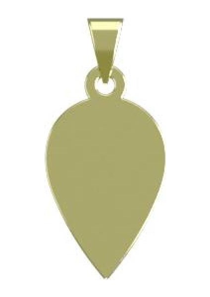 14 Ayar Altın Gözyaşı Damlası Kolye Ucu 0.5 Gr, KC12059 Kodlu