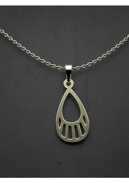 14 Ayar Altın Gözyaşı Damlası Kolye Ucu 0.5 Gr, KC12143 Kodlu