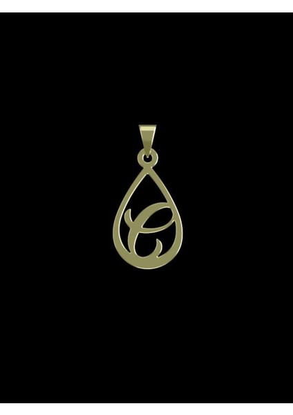 14 Ayar Altın E Harfi Kolye Ucu 0.5 Gr, KC11191 Kodlu