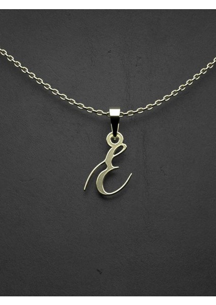 14 Ayar Altın E Harfi Kolye Ucu 0.5 Gr, KC12299 Kodlu