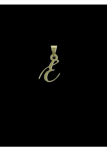 14 Ayar Altın E Harfi Kolye Ucu 0.5 Gr, KC12299 Kodlu