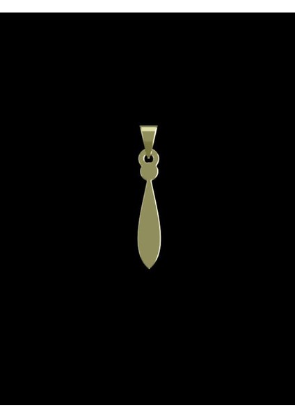 14 Ayar Altın Gözyaşı Damlası Kolye Ucu 0.5 Gr, KC12540 Kodlu