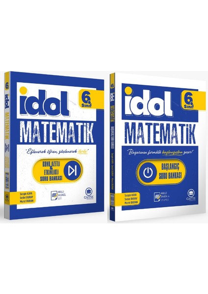 Çanta 2026 6. Sınıf İdol Matematik Başlangıç Soru Bankası + Konu Özetli Soru Seti 2 Kitap Güncel Müfredat