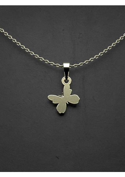 14 Ayar Altın Kelebek Kolye Ucu 0.5 Gr, KC13818 Kodlu