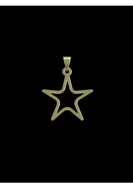14 Ayar Altın Yıldız Kolye Ucu 0.5 Gr, KC15473 Kodlu