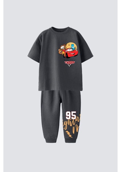 Erkek Çocuk Baskılı Pamuklu Altüst Takım