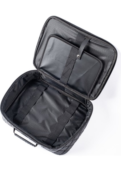 Kuaför Çantası Kapitone Tasarım Suni Deri Malzeme Siyah 30x38 cm fırsatları