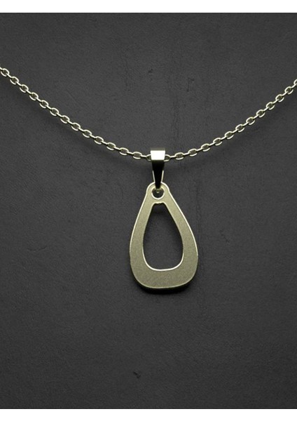 14 Ayar Altın Gözyaşı Damlası Kolye Ucu 0.5 Gr, KC11881 Kodlu