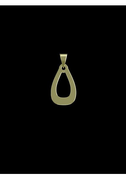 14 Ayar Altın Gözyaşı Damlası Kolye Ucu 0.5 Gr, KC11881 Kodlu