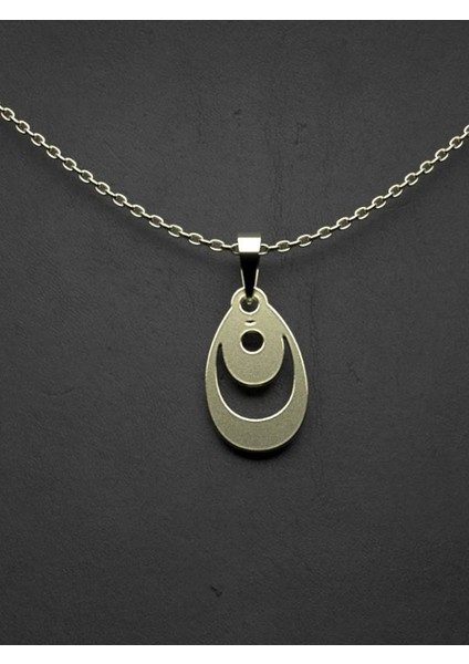 14 Ayar Altın Gözyaşı Damlası Kolye Ucu 0.5 Gr, KC11882 Kodlu