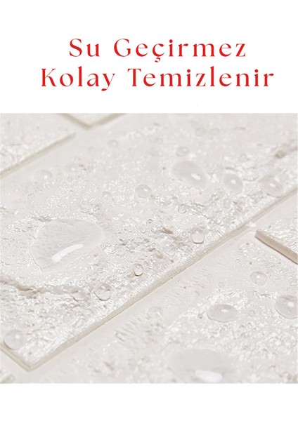 70X30CM Kendinden Yapışkanlı Beyaz Duvar Paneli, Esnek Köpük 0,20 M² fırsatları