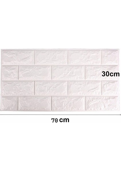 70X30CM Kendinden Yapışkanlı Beyaz Duvar Paneli, Esnek Köpük 0,20 M² indirimleri