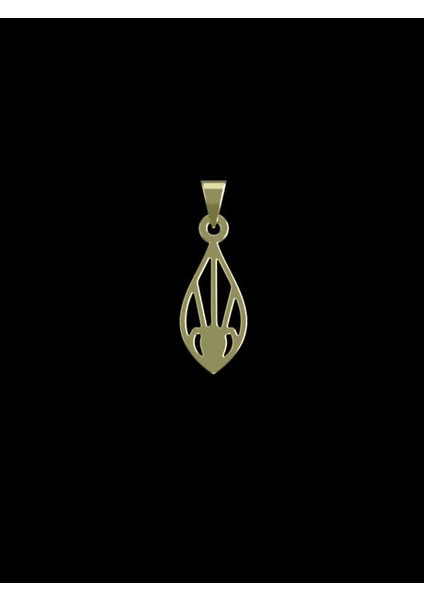 14 Ayar Altın Gözyaşı Damlası Kolye Ucu 0.5 Gr, KC12225 Kodlu
