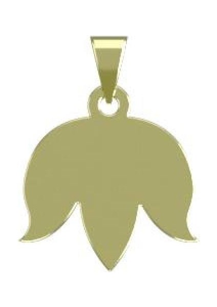 14 Ayar Altın Çiçek Kolye Ucu 0.5 Gr, KC13086 Kodlu