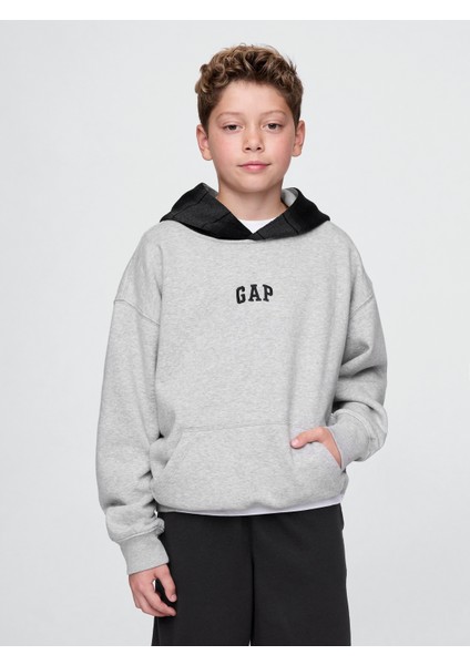 Erkek Çocuk Gri Gap Logo Vintage Soft Sweatshirt
