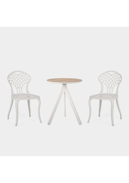 Iç ve Dış Mekan Uyumlu Alüminyum Katlanır Çerçeveli Masa Sandalye Seti