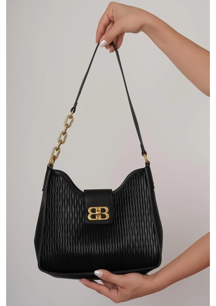 Kriste Bell Marka İthal Kadın Baget Çanta KB930 Siyah