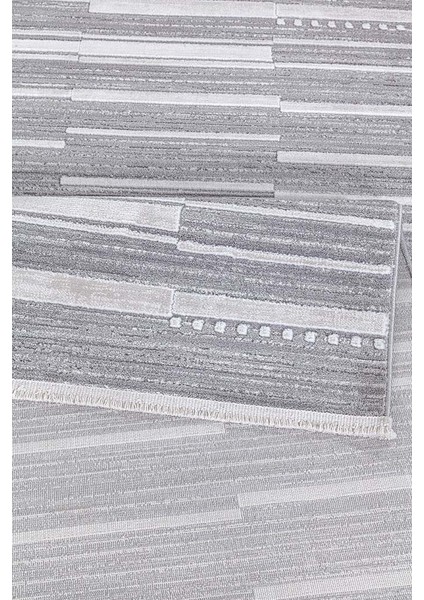 Dalida 3211A Yumuşak Dokulu Modern Desenli Gri Krem Salon, Mutfak, Oturma, Çocuk Oda Halısı modelleri