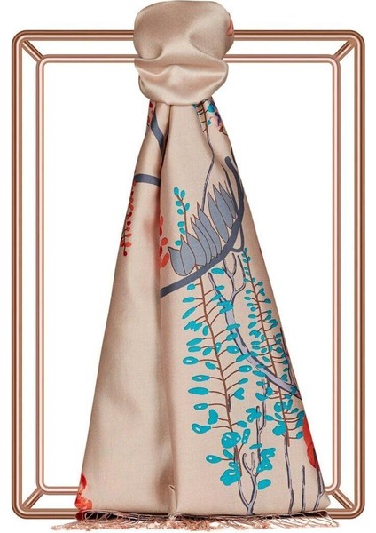 Akasya Desenli Ipek Şal 08003-FONDÖTEN