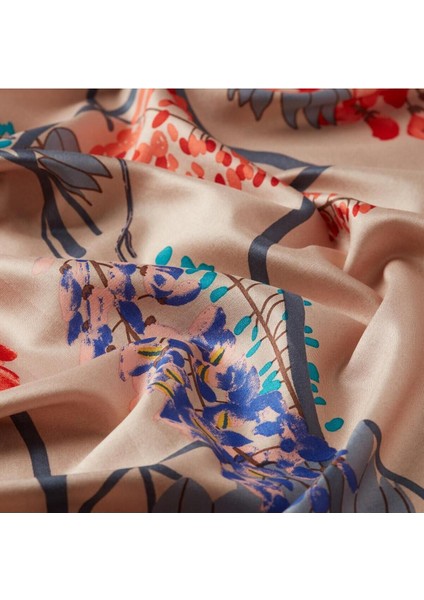 Akasya Desenli Ipek Şal 08003-FONDÖTEN fiyatları