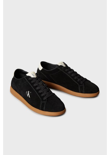 Süet Logolu Sneaker Ayakkabı YM0YM0132101J Erkek Ayakkabı YM0YM01321 01J modelleri