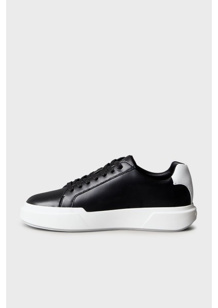 Deri Logolu Kalın Taban Sneaker Ayakkabı YM0YM013440GM Erkek Ayakkabı YM0YM01344 0gm modelleri