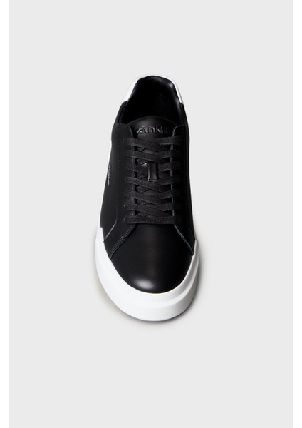 Deri Logolu Kalın Taban Sneaker Ayakkabı YM0YM013440GM Erkek Ayakkabı YM0YM01344 0gm fırsatları