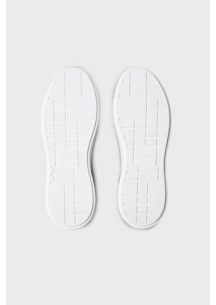Deri Logolu Kalın Taban Sneaker Ayakkabı YM0YM013440GM Erkek Ayakkabı YM0YM01344 0gm