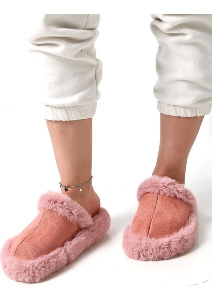 Kadın Sessiz Yumuşak Eva Taban Peluş Yünlü Pofuduk Ev Terlik Kışlık Terlik Peluş Terlik fiyatları