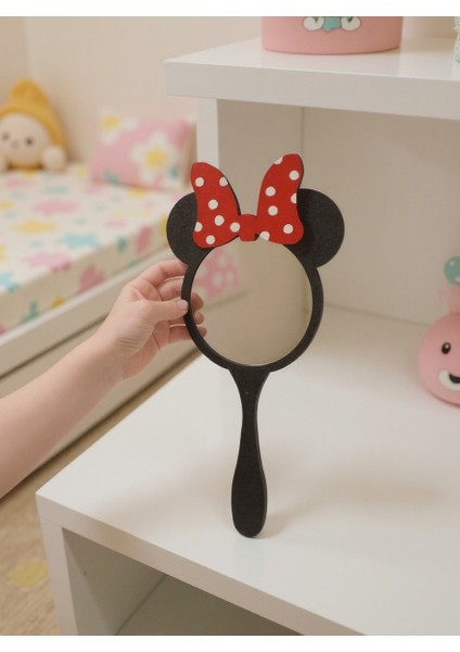 Ahşap Lazer Kesim Mdf Ayna Pleksi Mickey Mouse Çocuk El Aynası Prenseslere... fiyatları