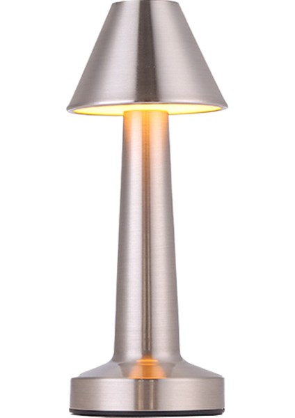 KML108 Dokunmatik Gümüş Masa Lambası Cct (3 Renk Opsiyonlu)