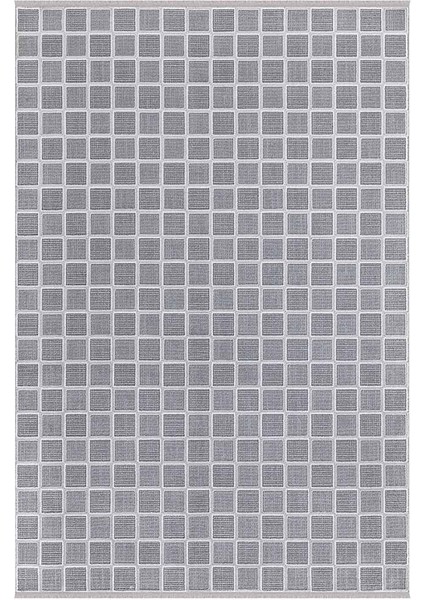 Dalida 3216A Yumuşak Dokulu Modern Desenli Gri Krem Salon, Mutfak, Oturma, Çocuk Oda Halısı