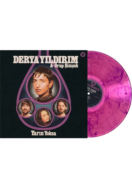 Derya Yıldırım & Grup Şimşek - Yarın Yoksa (Limited Indie Retail Edition) (Clear Pink W Purple Smoke Vinyl)- Plak