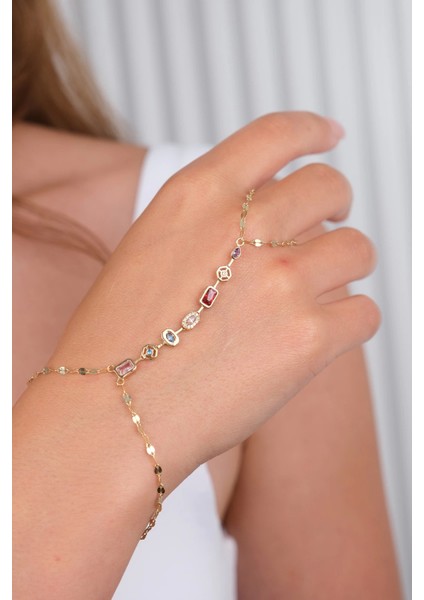 14 Ayar Altın Renkli Taşlı Şahmeran 1002 fiyatları